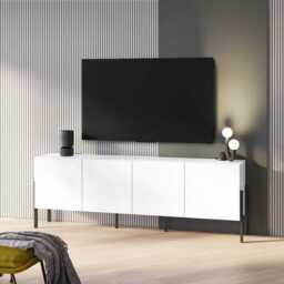 Jukon 25 TV Cabinet 204cm - White 204cm