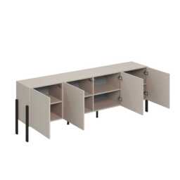 Jukon 25 TV Cabinet 204cm - White 204cm - thumbnail 4