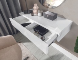 Navene Floating Dressing Table 100cm - White 100cm - thumbnail 5