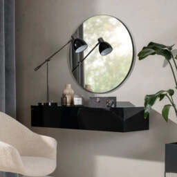 Navene Floating Dressing Table 100cm - White 100cm - thumbnail 6