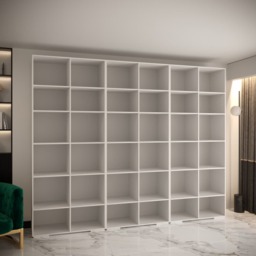 Manhattan I Hinged Door Wardrobe 300cm - Black 300cm - thumbnail 4
