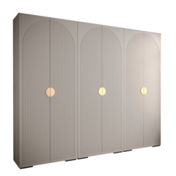Manhattan I Hinged Door Wardrobe 300cm - Black 300cm - thumbnail 3