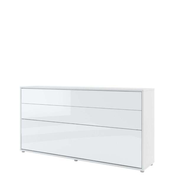 BC-06 Horizontal Wall Bed Concept 90cm - White Gloss 90 x 200cm - image 1