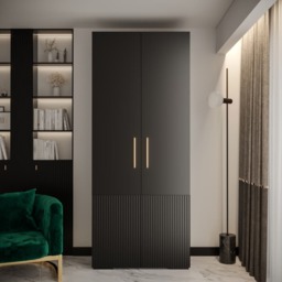 Manhattan III Hinged Door Wardrobe 100cm - White 100cm - thumbnail 6