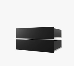 Kair II Sliding Door Wardrobe 120cm - Black 120cm - thumbnail 6