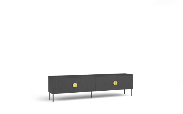 Mond 09 TV Cabinet 200cm - Graphite 200cm - image 1
