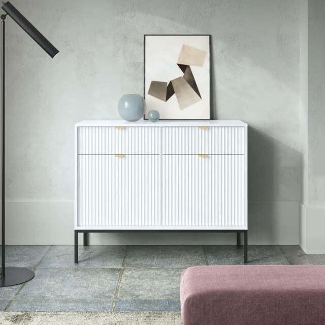 Nova Sideboard Cabinet 104cm - White Matt 104cm - image 1