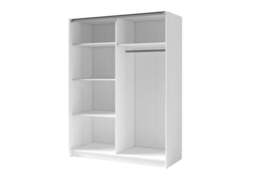 Gozo Sliding Door Mirrored Wardrobe - Oak Sonoma 150cm - thumbnail 3