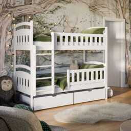 Wooden Bunk Bed Ignas with Storage - Graphite Without Mattresses - thumbnail 3