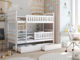 Wooden Bunk Bed Ignas with Storage - Graphite Without Mattresses - thumbnail 4