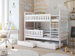 Wooden Bunk Bed Ignas with Storage - Graphite Without Mattresses - thumbnail 5