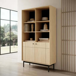 Japandi Bookcase 104cm - Cashmere 104cm - thumbnail 5