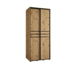 Cannes X Sliding Door Wardrobe 120cm - White 120cm - thumbnail 5