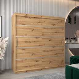 Verona 01 Sliding Door Wardrobe 200cm - Oak Sonoma 200cm - thumbnail 6