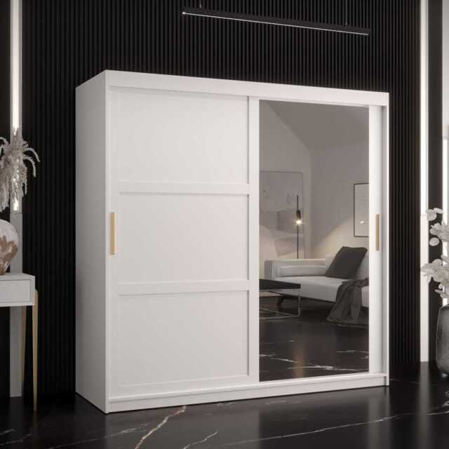 Ramiro II Sliding Door Wardrobe 180cm - White 180cm - image 1