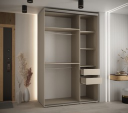 Dakota IV Sliding Door Wardrobe 160cm - Cashmere 160cm - thumbnail 6