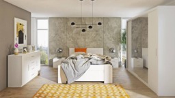Bono Sliding Door Wardrobe With Mirrors 200cm - White Matt 200cm - thumbnail 4