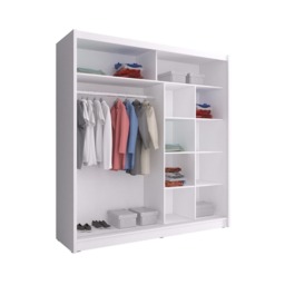 Maja III Sliding Door Wardrobe 200cm - White Matt 200cm - thumbnail 3