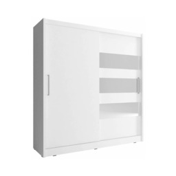 Maja III Sliding Door Wardrobe 200cm - White Matt 200cm - thumbnail 2