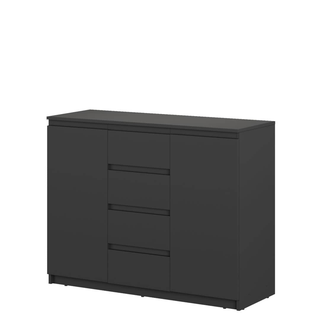 Idea ID-04 Sideboard Cabinet 109cm - Black Matt 109cm - image 1