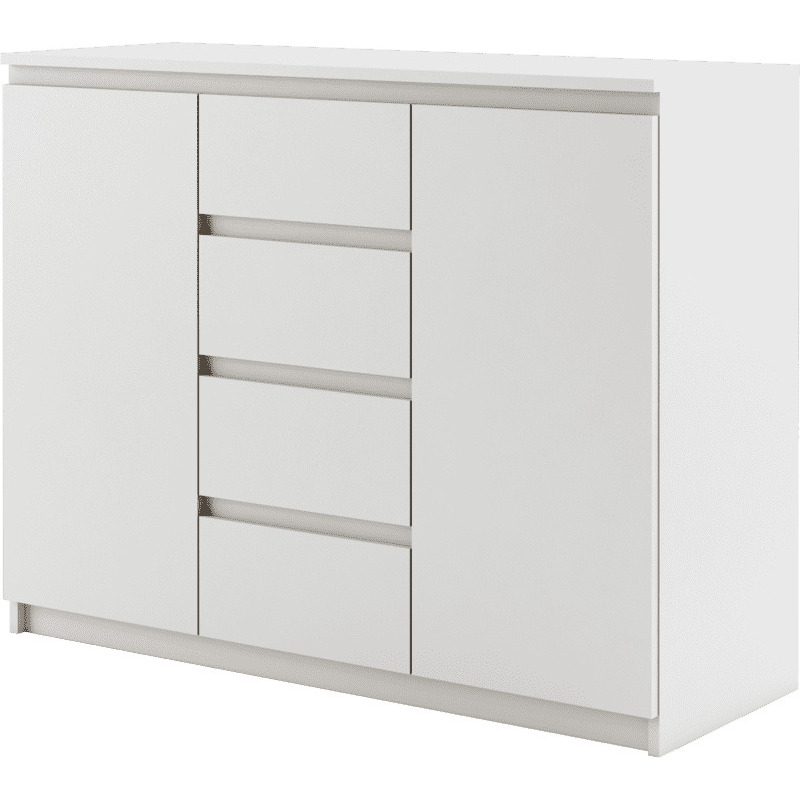 Idea ID-04 Sideboard Cabinet 109cm - White Matt 109cm - image 1