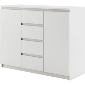 Idea ID-04 Sideboard Cabinet 109cm - White Matt 109cm - thumbnail 1