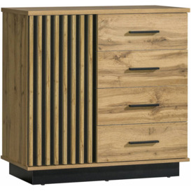 Lamelo LA5 Sideboard Cabinet 90cm - Oak Wotan 90cm - thumbnail 1