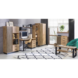 Lamelo LA5 Sideboard Cabinet 90cm - Oak Wotan 90cm - thumbnail 2