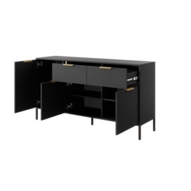 Lars Sideboard Cabinet 153cm [Drawers] - Anthracite 153cm - thumbnail 2
