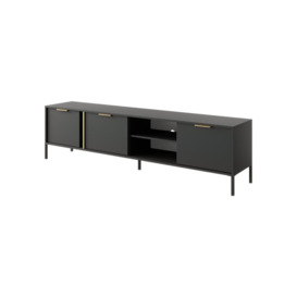 Lars TV Cabinet 203cm - Anthracite 203cm