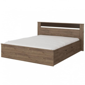 Latte Divan Bed 160cm - Oak Sonoma Truffle 160 x 200cm