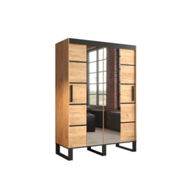 Loft V4 Sliding Door Wardrobe 150cm - Oak Golden 150cm - thumbnail 1