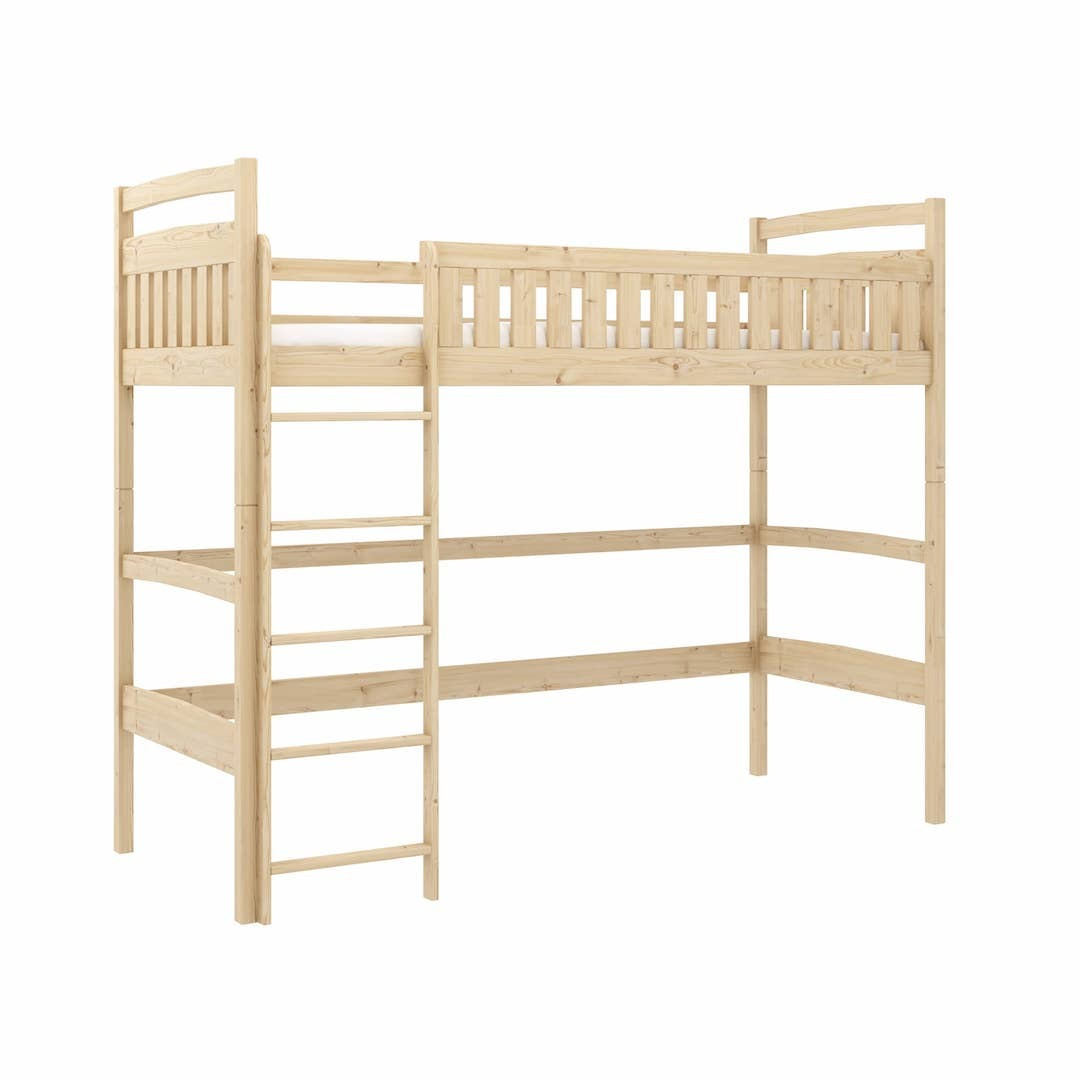 Mia Wooden Loft Bed - Pine Without Mattress - image 1