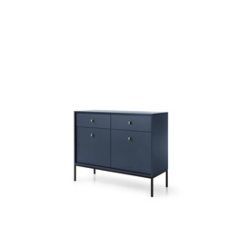 Mono Sideboard Cabinet 104cm - Red 104cm - thumbnail 2