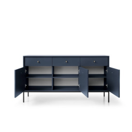 Mono Large Sideboard Cabinet 154cm - Navy 154cm - thumbnail 2