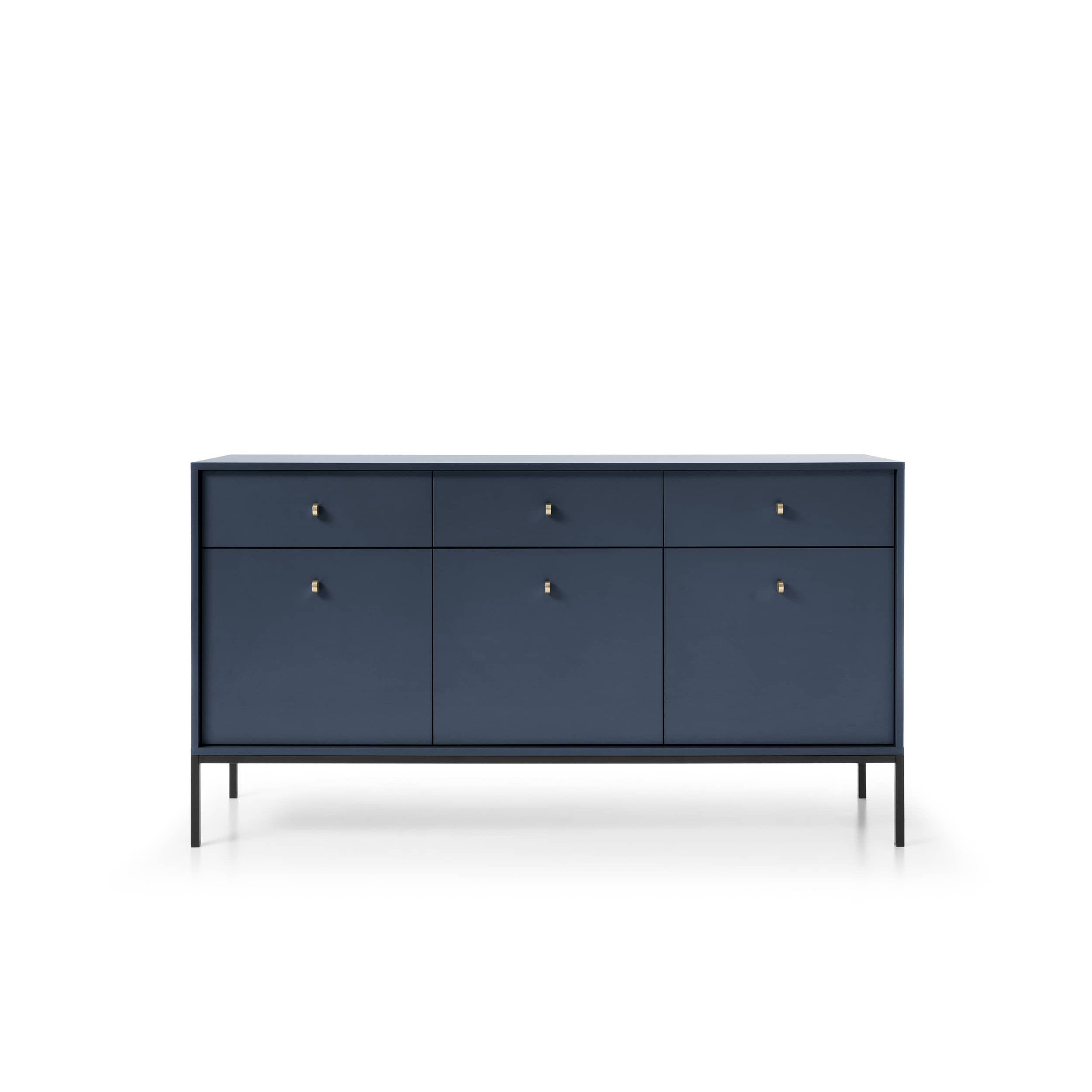 Mono Large Sideboard Cabinet 154cm - Navy 154cm - image 1