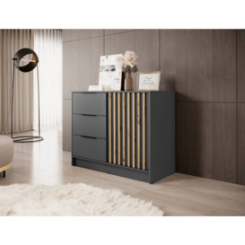 Nelly Sideboard Cabinet 105cm - Graphite 105cm - thumbnail 1