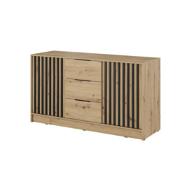 Nelly Sideboard Cabinet 155cm - Oak Artisan 155cm - thumbnail 2