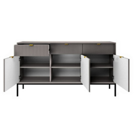 Nova Large Sideboard Cabinet 154cm - Grey Matt 154cm - thumbnail 3