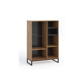 Olier 14 Display Cabinet 90cm - Oak Artisan 90cm - thumbnail 3