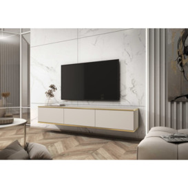 Oro Floating TV Cabinet 175cm - Beige 175cm - thumbnail 3