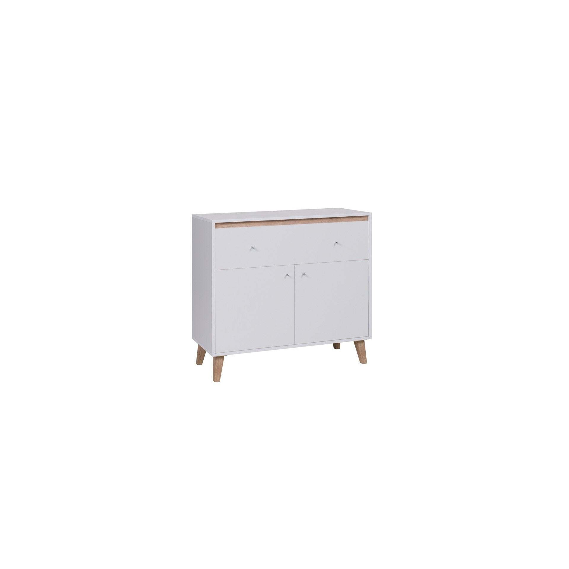 Oviedo 01 Sideboard Cabinet 100cm - White Matt 100cm - image 1