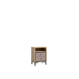 Parii Bedside Table 50cm - Pink 50cm