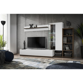 "Silk II Entertainment Unit For TVs Up To 60"" - White 240cm"