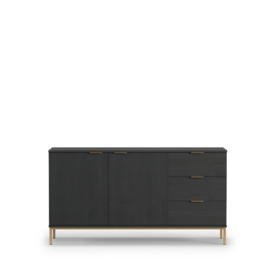 Pula Sideboard Cabinet 150cm - Black Portland Ash 150cm - thumbnail 3
