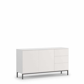Querty 01 Sideboard Cabinet 150cm - White Matt 150cm - thumbnail 1