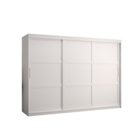 Ramiro I Sliding Door Wardrobe 250cm - White 250cm