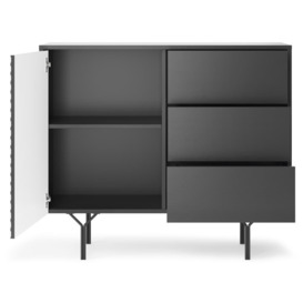 Raven Sideboard Cabinet 97cm - Graphite 97cm - thumbnail 2