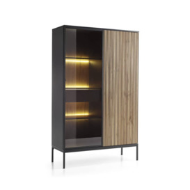 Sento Display Cabinet 104cm - Black 104cm - thumbnail 1
