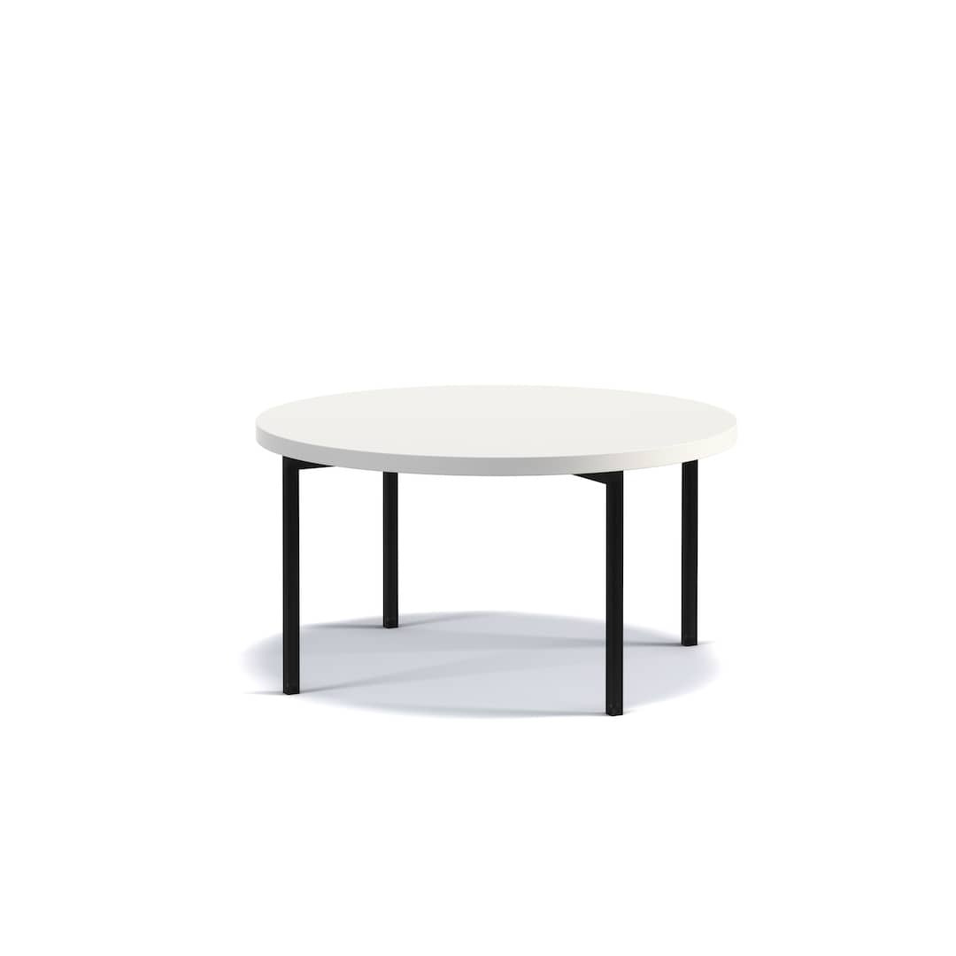 Sigma C Coffee Table 80cm - White Gloss 80cm - image 1